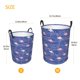 thumbnail image 3 of Fotbe Flamingo Cesto de Ropa con Asas, Cesto Impermeable de Gran Capacidad, Bolsa de Lavado para Dormitorio, Cesto de Ropa con Ruedas y Asas-Small, 3 of 6