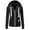 Black, variant on Dpytoraw Women's Zip Up Hoodie, Solid Color Long Sleeve Jacket with Pockets Black XXL