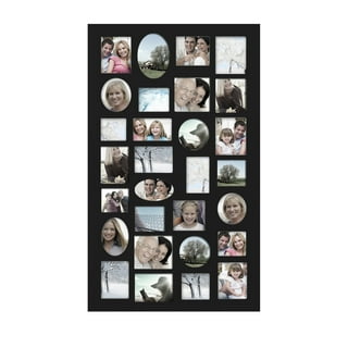 Adeco Trading 10 Piece Collage Picture Frame Set, Black