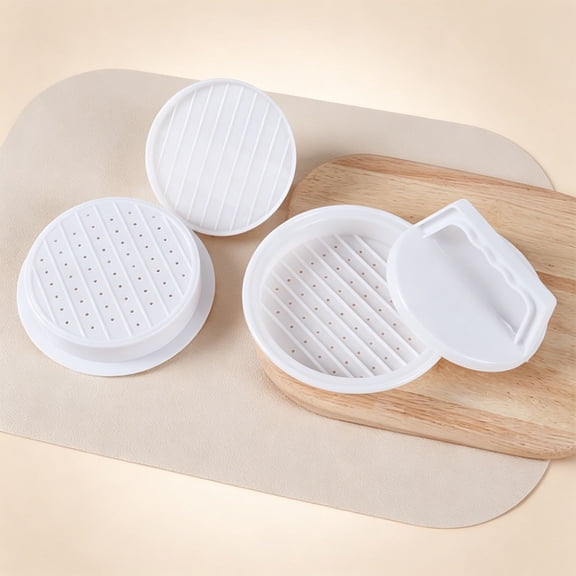 White plastic meat patty round mold,Cake shaping and baking,Baking supplies,Silicone