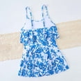 thumbnail image 5 of JAJAHO Summer Girls Swim Dress One Piece Swimsuit Ruffle Floral Print Kids 7-14Y Beachwear With Adjustable Straps Comfortable Swimwear, 5 of 5