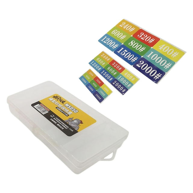 Caja de Almacenamiento de Papel de Lija de Plástico Sunnimix Estuche de Almacenamiento