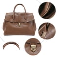 thumbnail image 3 of Bolso Manguito Superior para Mujer PU Cuero Compras Viajes, 3 of 9