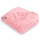thumbnail image 1 of Manta de Felpa Bare Home Textura de Chevron Microfibra Difusa Suave y Afelpada Tamaño Twin/Twin XL Rosa Claro, 1 of 7