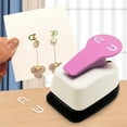 thumbnail image 4 of Earring Card Punch - Pink Craft Punches, Craft Lever Punch for Earring Card, 4 of 6