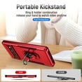 thumbnail image 5 of TECH CIRCLE for Google Pixel 8 Case with Ring Holder ,Military Grade Rugged Shockproof Kickstand Bracket Cover with Magnetic Car Mount Lens Protective Case for Google Pixel 8 6.2",Rose + Red, 5 of 10