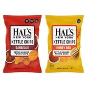 Hal's New York Kettle Cooked Potato Chips, Gluten Free, 2oz (BBQ Variety, Pack of 12)