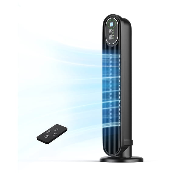 NFTIGB Tower Fan for Home, Oscillating Quiet Fans with Remote, 9H Timer, 3 Speeds, 30inch, Black, 2026, New