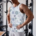 thumbnail image 5 of Salouo Retro ice blue snowflakes for Men's Tank Tops,Sleeveless Muscle Shirts for Men Quick Dry Workout Tank Top Gym Muscle Tee Fitness Bodybuilding Sleeveless T Shirt-4X-Large, 5 of 7
