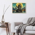thumbnail image 4 of YANMS Tarot The Star Astrology Tarot Modern Framed Canvas Wall Art 16x12in / 20x16in 16x12in, 4 of 5