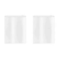 Oggfader 2 Pack Frosted Plastic Storage Bags, 3 Sizes, Waterproof Zipper Bags for Underwear, Socks, Swimwear - Transparent Travel Organizer Pouches