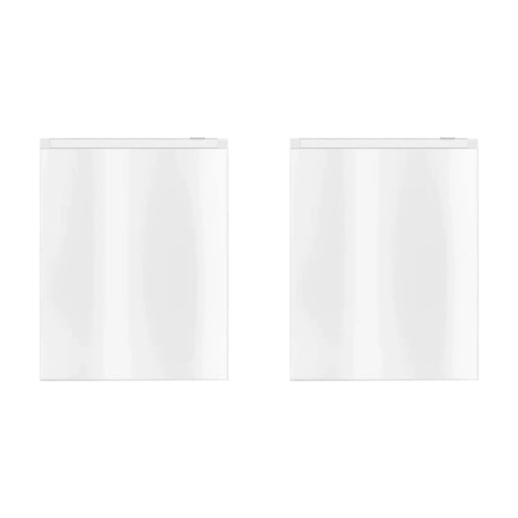 Oggfader 2 Pack Frosted Plastic Storage Bags, 3 Sizes, Waterproof Zipper Bags for Underwear, Socks, Swimwear - Transparent Travel Organizer Pouches