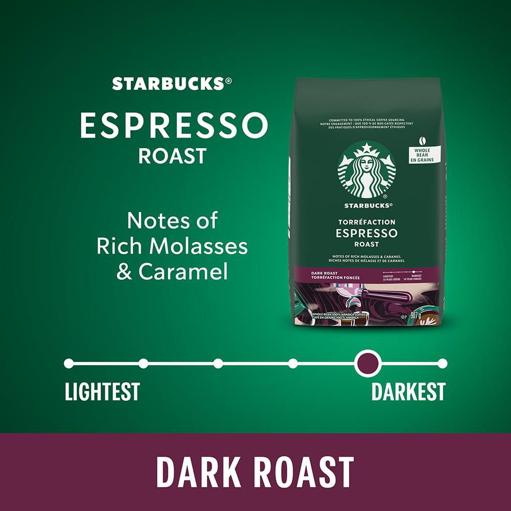 STARBUCKS Espresso Roast Coffee Whole Bean 907 g