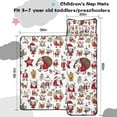 thumbnail image 5 of White Christmas Santa and Character Pattern Toddler Nap Mats for Kids Preschool,60"x20" Sleeping Mat Bag or Kids,Toddler Sleeping Bag,Toddler Nap Mat or Daycare, 5 of 6