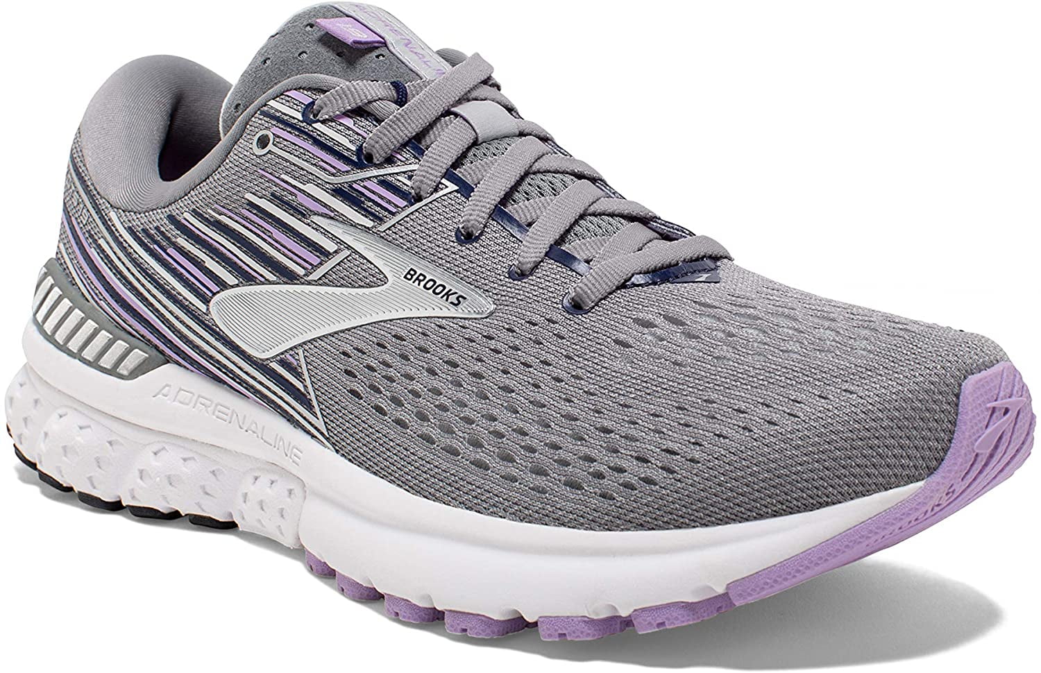 Running Shoe - Grey/Lavender/Navy 