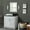 White & Black, variant on Bellaterra Home 400700-37L-WH-BGRDL 37 in. Single Sink Vanity with Galaxy Granite Top, White & Black - Left Door & Round Left Sink