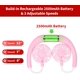 thumbnail image 4 of Ventilador de cuello portátil JUANANIUG recargable de 3 velocidades rosa, 4 of 9