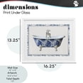 thumbnail image 3 of Vintage Chinoiserie Bathtub White Framed Print Under Glass, design by Lettered and Lined, 3 of 10