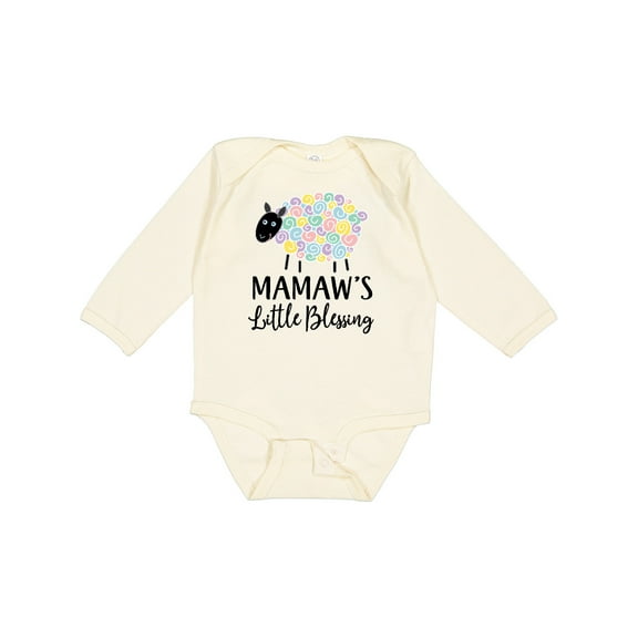 Inktastic Mamaw for Grandchild Girls Girls Long Sleeve Baby Bodysuit