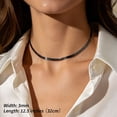 thumbnail image 5 of FindChic Choker for Women Black Snake Herringbone Chain Necklace Birthday Christmas Stocking Stuffer Jewelry Gifts Her Mom Wife Female Adults Age Ideas, 3mm/12.5inch, 5 of 10