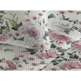 thumbnail image 3 of Ambesonne Vintage Quilted Bedspread Set 3 Pcs, Blooming Love Flowers Print, Twin, Army Green and Pastel Pink, 3 of 4