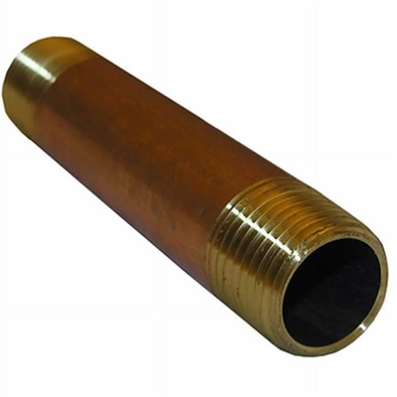 0.5 Male Pipe Thread x 5 Long Brass Nipple