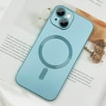 thumbnail image 5 of Magnetic Case for iPhone 15 Plus Phone Case for Women, Cute Matte Luxury Soft Metallic Luster Design with Camera Lens Protector, Compatible with Magsafe Case for iPhone 15 Plus 6.7"-Blue, 5 of 13