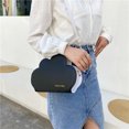 thumbnail image 3 of Bolsa Bolsos casuales de la de mensajero de la PU de la forma de la nube encantadora de las mujeres de la moda (negro) Tmvgtek Para estrenar, 3 of 9