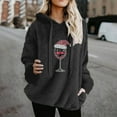 thumbnail image 2 of SwiftWear Women's Double-Sided Plush Christmas Print Hoodie Cozy Fleece Lined Sweatshirt Pullover with Drawstring Hood, Plus Size Holiday Tops for Festive Comfort S-3XL Black, 2 of 4