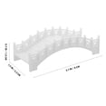 thumbnail image 2 of TEHAUX small landscape bridge Model Arch Bridge Décor White ABS for Home Displays 1Pack, 2 of 8