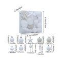 thumbnail image 4 of Ornaments for Christmas Trees Qwtwty Christmas Decorations 24 Piece Flocked Christmas Balls Christmas Decoration SetMultiple Styles of Christmas Tree Decorations Can Also Be Used for Other Party, 4 of 7