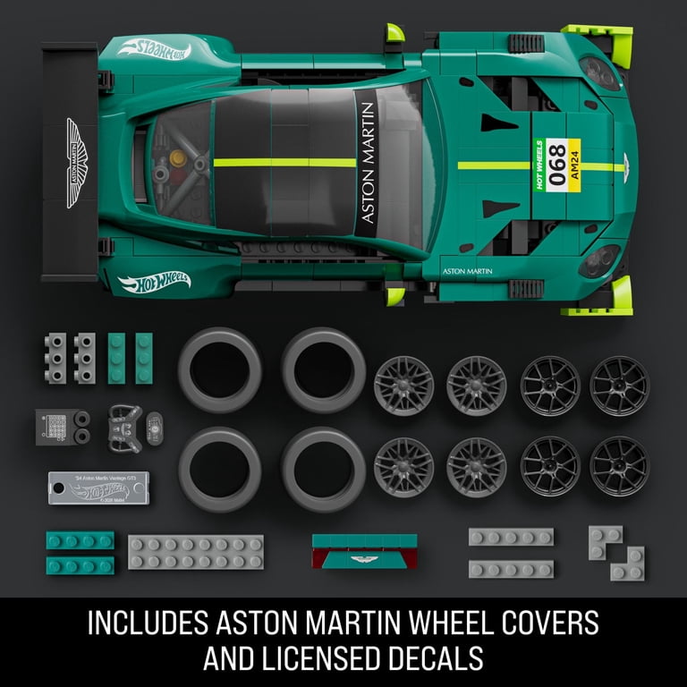 Mattel Brick Shop Hot Wheels '24 Aston Martin Vantage GT3 Building