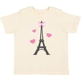 thumbnail image 3 of Inktastic Paris Lover Eiffel Tower Girls Toddler T-Shirt, 3 of 5