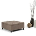 thumbnail image 2 of Atlin Designs Storage Coffee Table Ottoman in Fawn Brown, 2 of 5
