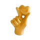thumbnail image 4 of Estatua de resina perfecl con forma de corazón y gesto de mano oro, 4 of 8