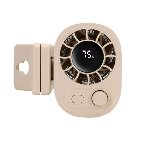 High Speed Clip Fan, 100-Speed Adjustable, 1800mAh Battery, USB-C Charging, Portable Hanging Fan, for Outdoor/Camping/Office, Stepless Speed Control, ABS Construction