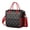 Red-3, variant on Vintage Polka Dot Lunch Bag – Dual Compartment Insulated Lunch Box with Adjustable Strap & Multi-pocket Organizer Black & White Dots for Stylish Office or Picnic