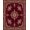 Red, Pattern 1, variant on ODIKA 2x3 Machine Washable Non-Slip Area Rug, Paisley Garden with Cascading Floral Arrangements High Traffic Rug, Pink, 520491