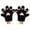Black, variant on Soft Furry Wolf Animal Paws Claws Golves Mittens Cosplay Fancy Party Costume Accessories