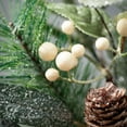 thumbnail image 2 of 13"H Sullivans Berry And Pinecone Christmas Mini Wreath, Green, 2 of 4