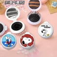 thumbnail image 2 of Espejo plegable de dibujos animados de peluche Kawaii Snoopy Charlie Brown Woodstock con peine de airbag, juguete de peluche de anime para niña, regalo de cumpleaños, 2 of 5