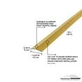 thumbnail image 3 of M-D Building Products 72256 1-3/8 In. X 72 In. Satin Brass Aluminum Carpet Trim w/ Screw Nails, 3 of 5
