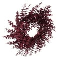 thumbnail image 5 of Vickerman 24" Burgundy Artificial Eucalyptus Glitter Wreath., 5 of 6