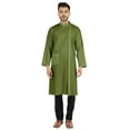 thumbnail image 1 of Atasi Indian Designer Kurta For Mens Party Wear Traditional Dress Solid Ethnic Long Shirt, 1 of 7
