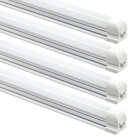 Diodesy- Pack of 4 LFX/ST/T8/4FT/32W/50K 4FT LED Shop Light, Integrated T8 Linear Fixture, 4800LM, 32W, 5000K Bright White, Linkable Strip Light for Workshop, Warehouse, Garage, Corded Electric, ETL