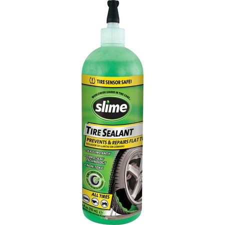 Slime Tire Sealant Tire Pressure Monitoring System Safe 24oz - (Best Fix A Flat)