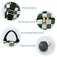 thumbnail image 7 of FORMRS Women's Travel Backpack Purse Anti-Theft Hidden Pockets Casual Shoulder Bag, Green and White Plaid Pattern, 7 of 7