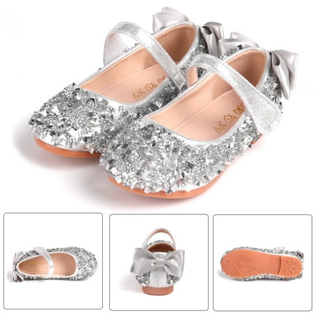 

Hunpta Kids Sandals Girl s New Bowknot Crystal Soft Soles Princess Shoes Dance Performance Shoes