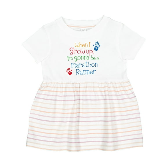 Inktastic Marathon Runner Future Girls Baby Dress