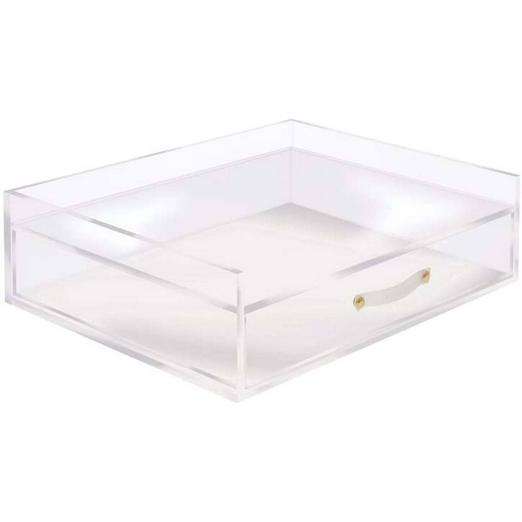 Russell Hazel Acrylic Inbox Drawer Organizer Clear 12 5a X 10 5a X 3 75a Gold Walmart Canada